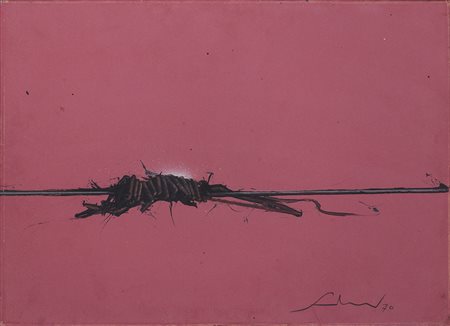 EMILIO SCANAVINO (1922-1986)Senza Titolo, 1970 Tecnica mista su cartoneCm...