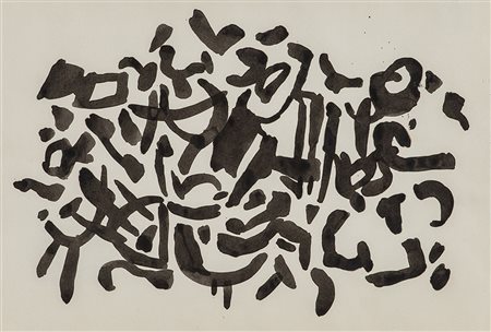 CARLA ACCARDI (1924-2014)Senza Titolo, 1954 Tempera su cartaCm 21x31Firma e...