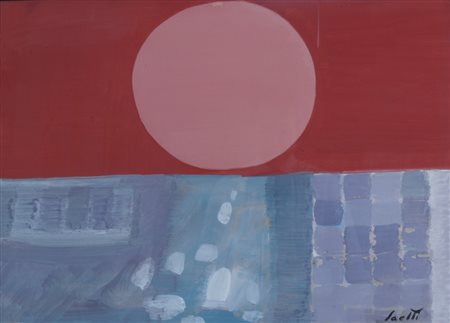 SAETTI BRUNO (Bologna 1902 - Bologna 1984) "Composizione" Tempera su carta...