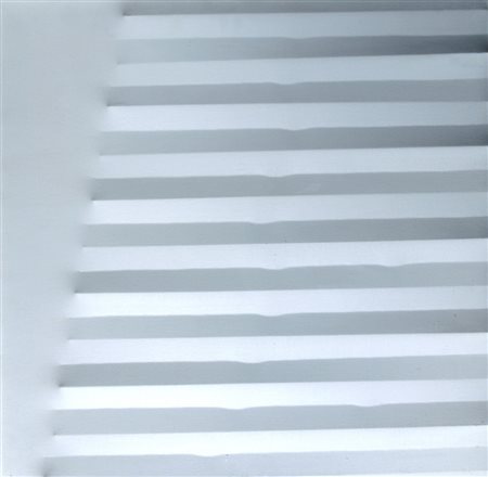 BONALUMI AGOSTINO (Vimercate 1935) "Senza titolo" 1979 Tela bianca...