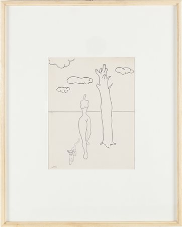 MAURICE HENRY (1907 - 1984) Senza titolo. 1930. China su carta. Cm 25,00 x...