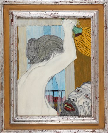 BELLODI EDOARDO (1920 - 2000) L'esca. 1967. Olio su tela. Cm 35,00 x 45,00....