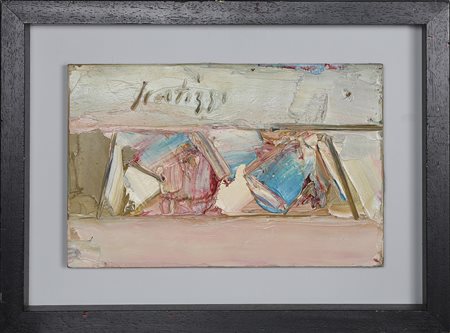 SCATIZZI SERGIO (1918 - 2009) Senza titolo. Olio su tavola. Cm 33,00 x 21,00....