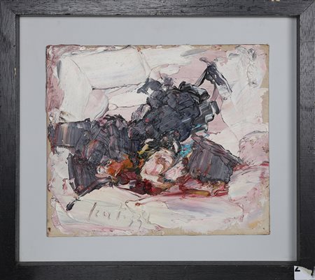 SCATIZZI SERGIO (1918 - 2009) Senza titolo. Olio su tavola. Cm 35,00 x 30,00....