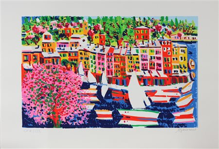 ARTISTI VARI Cartella composta da n. 4 Grafiche. Litografia. Cm 80,00 x...