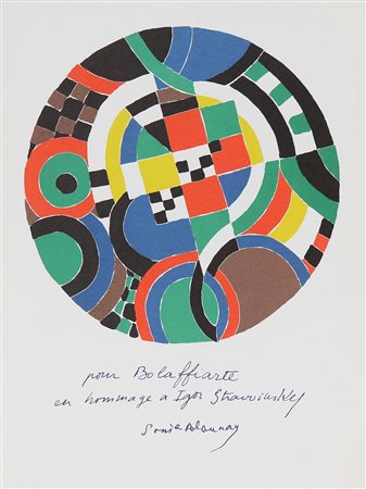 DELAUNAY-TERK SONIA (1885 - 1979) Senza titolo. Fotolitografia. Cm 21,00 x...