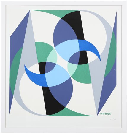 BALLA GIACOMO (1871 - 1958) Equilibrio spaziale. Litografia. Cm 70,00 x...