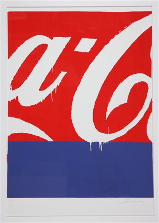 SCHIFANO MARIO (1934 - 1998) Coca Cola. Litografia. Cm 70,00 x 100,00. P.d.a....