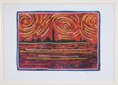 MONDINO ALDO (1938 - 2005) San Marco. Litografia. Cm 70,00 x 50,00. 41/100....