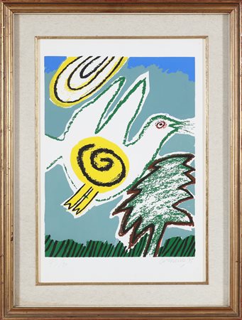 CORNEILLE (1922 - 2010) Senza titolo. 1995. Litografia. Cm 35,00 x 50,00....