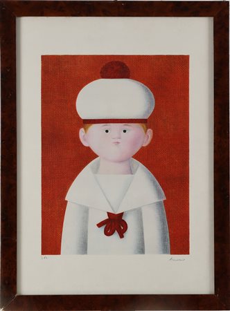 BUENO ANTONIO (1918 - 1985) Senza titolo. Litografia. Cm 50,00 x 70,00....