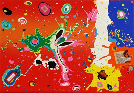 NUCARA RENZO (n. 1955) Resinfilm 277R. 2012. Serigrafia materica. Cm 55,00 x...