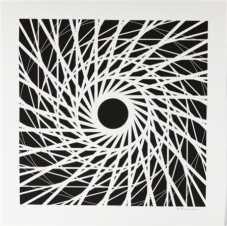 MORANDINI MARCELLO (n. 1940) Senza titolo. Litografia. Cm 61,00 x 62,50....