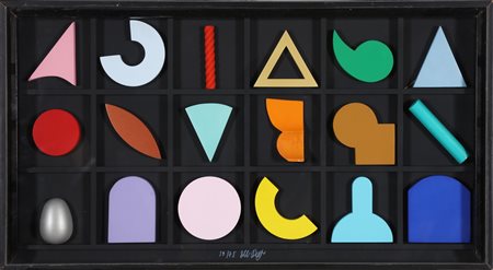 DEL PEZZO LUCIO (n. 1933) Senza titolo. Multiplo. Cm 65,00 x 35,00. 59/75....