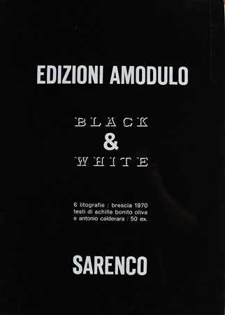 SARENCO (ISAIA MABELLINI) (n. 1945) Cartella completa composta da n. 6...