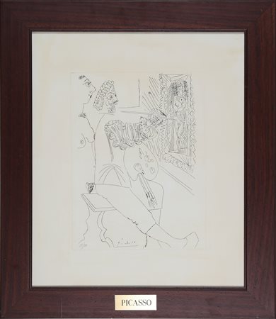 PICASSO PABLO (1881 - 1973) D'apres. Senza titolo. Acquaforte. Cm 49,00 x...