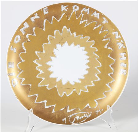 PIENE OTTO (1928 - 2014) Die sonne kommt naher. 1974. Ceramica. Cm 26,00 x...
