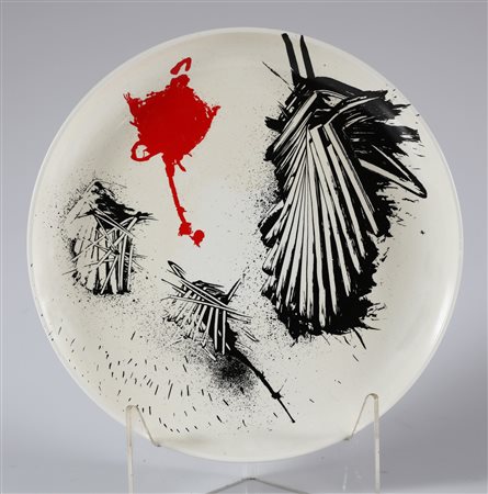 SCANAVINO EMILIO (1922 - 1986) Piatto. ceramica. Cm 33,00 x 4,00. 30/50,...