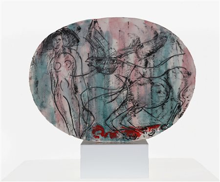 CASSINARI BRUNO (1912 - 1992) Senza titolo. Ceramica. Cm 32,00 x 24,00....