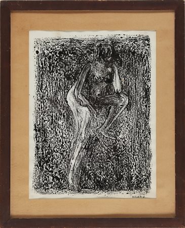 MILANI UMBERTO (1912 - 1969) Senza titolo. Inchiostri su carta. Cm 38,00 x...
