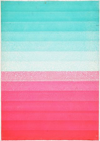 MASSARI ANTONIO Senza titolo. Tempera su carta intelata. Cm 50,00 x 72,00. Al...