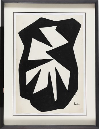 BORDONI ENRICO (1904 - 1969) Senza titolo. . China su carta. Cm 33,00 x...