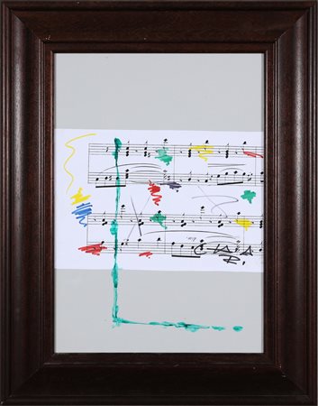 CHIARI GIUSEPPE (1926 - 2007) Senza titolo. Tecnica mista su cartone. Cm...