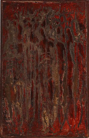 TERUZZI ANTONI (n. 1945) Uomini in rosso. 2012. tecnica mista su carta su...