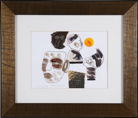 POZZATI CONCETTO (n. 1935) Studio per trofei. . 2000. Tecnica mista su carta....