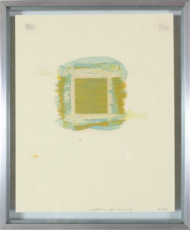 SANDERSON DOUGLAS (n. 1942) Senza titolo. . Tecnica mista su carta. Cm 26,50...