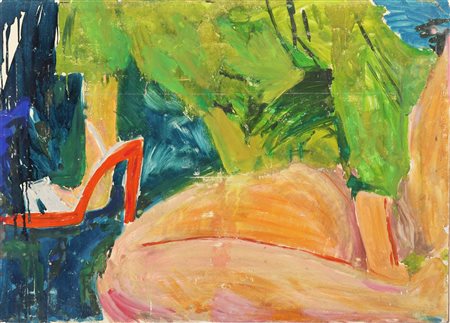 JANUSZ HAKA (n. 1951) Senza titolo. Tecnica mista su carta. Cm 105,00 x...