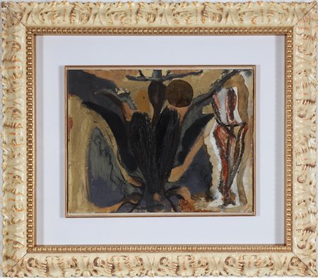 CECCOBELLI BRUNO (n. 1952) Senza titolo. 1988. Olio e tecnica mista su...