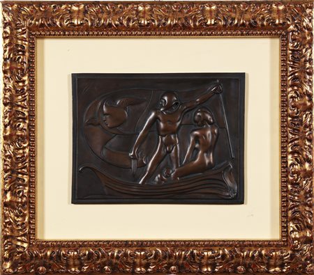 ATTARDI UGO (1923 - 2006) Senza titolo. . bassorilievo. Cm 35,50 x 27,00....