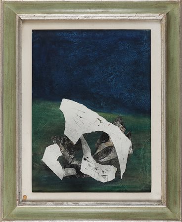 VACCARONE FRANCESCO (n. 1940) Senza titolo. 1971. Olio su tela. Cm 50,00 x...