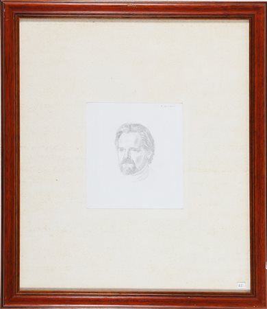 BUENO ANTONIO (1918 - 1985) Ritratto. . Matita su carta. Cm 22,00 x 26,00....