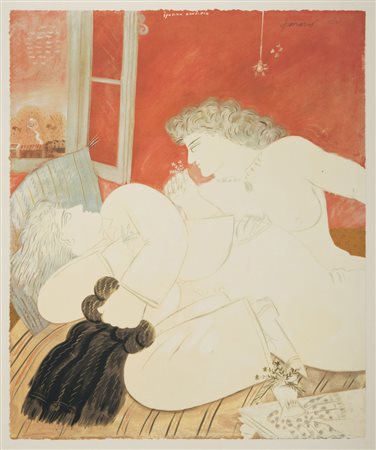 ALECOS FASSIANOS (Atene 1935) Festa d'amore, 1992 Serigrafia, ex. 15/80...