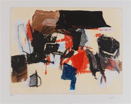 AFRO BASALDELLA (Udine 1912 - Zurigo 1976) Senza titolo Litografia a colori,...