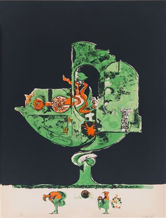 GRAHAM VIVIAN SUTHERLAND (Streatham 1903 - Kent 1980) Flames in a Rock Form...