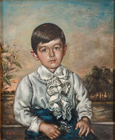 GIORGIO DE CHIRICO (Volos 1888 - Roma 1978) Ritratto di Stefano Ryan, 1955...