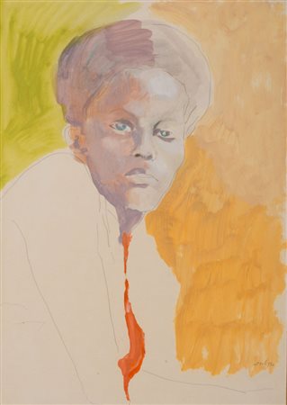 UGO ATTARDI (Sori di Genova 1923 - Roma 2006) Figura maschile, 1976 Tecnica...