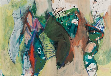 CLAUDIO CINTOLI (Imola 1935 - Roma 1978) Composizione astratta, 1961 Tecnica...