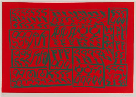 CARLA ACCARDI (Trapani 1924 - Roma 2014) Senza titolo, 1982 Serigrafia ex....