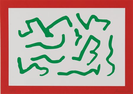 CARLA ACCARDI (Trapani 1924 - Roma 2014) Senza titolo Litografia a colori,...