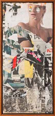 JACQUES VILLEGLÉ (Quimper 1926) 52, boulevard de Sèbastopol, 1987 Decollage...