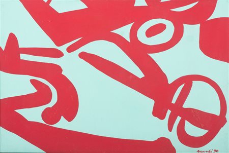 CARLA ACCARDI (Trapani 1924 - Roma 2014) RossoVerde, 1990 Tempera su carta...