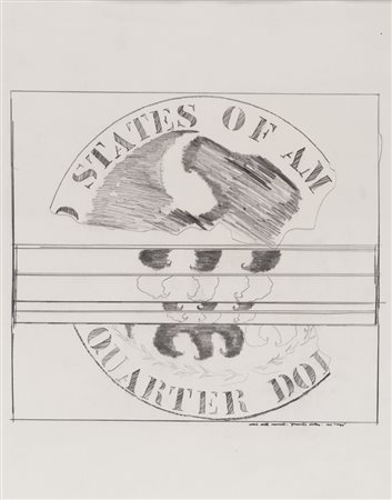 FRANCO ANGELI (Roma 1935 - 1988) Serie della moneta: Quarter Dollar, 1965...