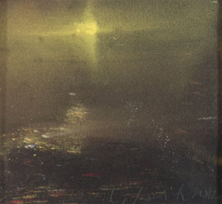 DANIEL LIFSCHITZ (Berna 1937) Notturno, 2012 Pastello su carta, cm. 10 x11...