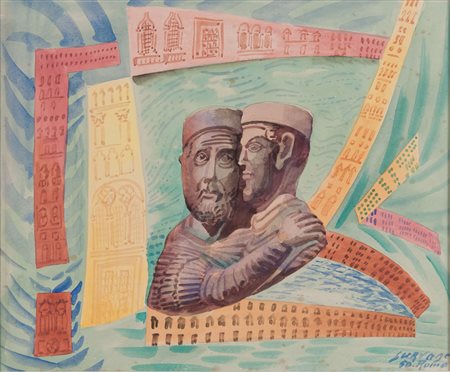 LEOPOLD SURVAGE (Mosca 1879 - Parigi 1968) Venice: Les Deux croisès, 1950...