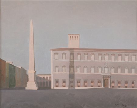 FRANCESCO TROMBADORI (Siracusa 1886 - Roma 1961) Piazza San Giovanni, anni...