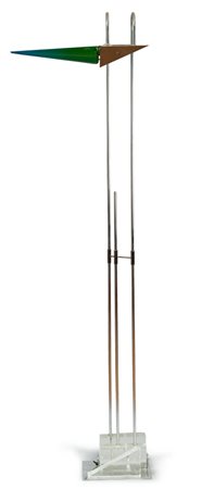 LAMPADA DA TERRA MODELLO "ARCADIA" FABBRICA DE MAJO MURANO, ANNI '80 con...